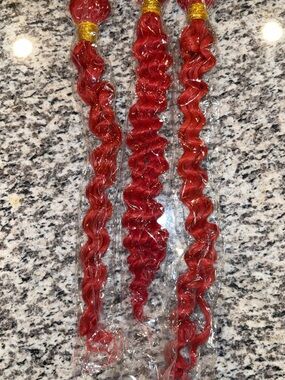 Red Deep Wave Weave Bundle